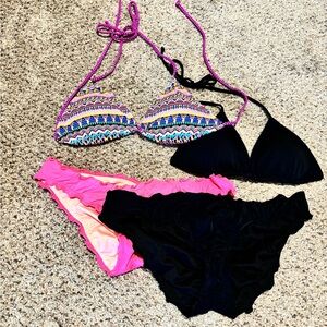 Victorias Secret Ruffle Cheeky Bikinis